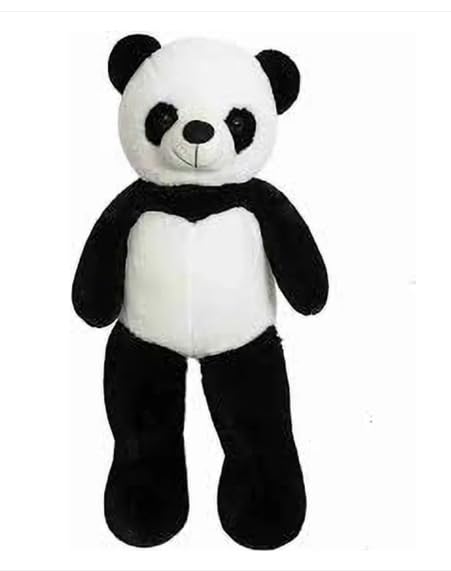 Image of JAI SHREE Soft Plush Teddy Bear for Kids & Girls | Cute Hugable Stuffed Toy with Bow for Birthday, Anniversary & Valentine's Dayt (Panda Black White, 2 Feet)