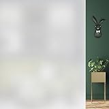 DIFIT 窓ガラス目隠しフィルム 目隠しシート 窓 フィルム すりガラスシート 水で貼る 剥がせる 断熱遮熱 結露防止 uvカット 浴室 風呂 玄関 飛散防止 (30X200CM)