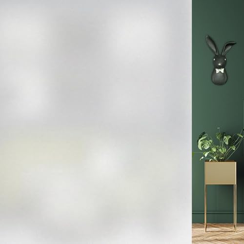 DIFIT Vinilo Ventana Privacidad, Vinilos para Cristales Opaco, Lámina de Vinilo para Ventanas Escarchado Estática Adhesiva Anti-UV, Adecuado para Hogar, Oficina,Exterior, Blanco Mate, 44.3 x 200 cm