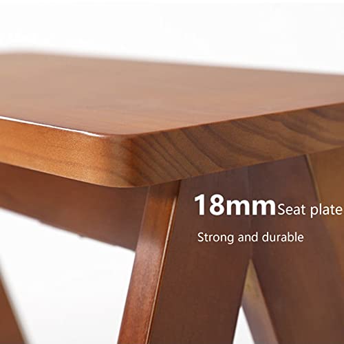 Tuoyibo Multifunctional Home Bar High Stool Foldable Solid Wood Stool Portable Climbing Ladder 64 × 42 × 48 Cm thumb #5