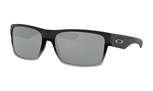 Oakley Twoface Sunglasses Machinist Matte Black with Chrome Iridium Lens