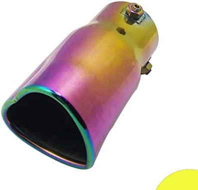 64mm 2.5" Inlet 135mm 5.3'' Long Car Heart Shape Exhaust Muffler Tip Pipe
