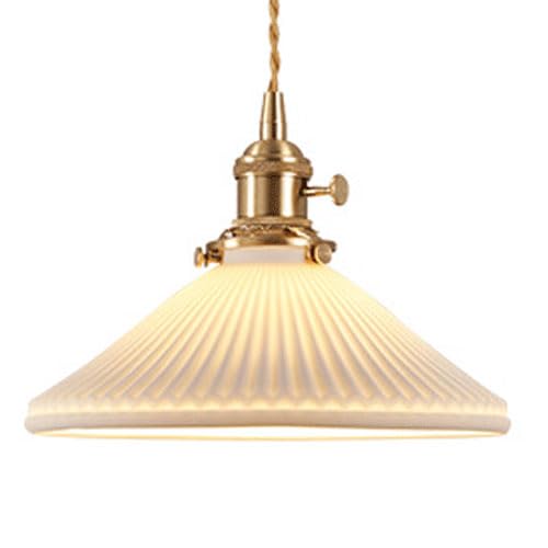 Lustre style industriel nordique et suspension céramique E27 plafond