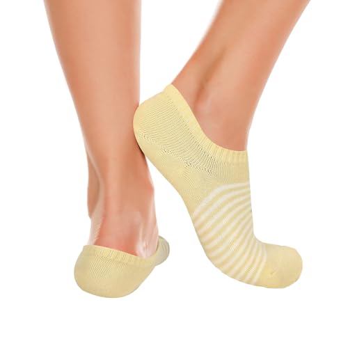 Image of Benefeet Sox Cute No Show Socks for Women Low Cut Socks for Girls Liner Invisible Socks Cotton Flat Boat Loafer Socks