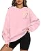 Magic Kingdom Sweatshirt Women Embroidered Princess Sweater Cute Fairy Shirt Family Vacation Castle Graphic Top Pink
