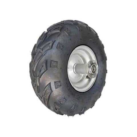 Mini Bike 145x70-6 Rear V-Tread Tire & Wheel Assembly, CT100 Cover