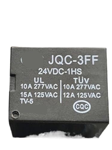 Relais 24V 4 broches JQC-3FF assurant une commutation électrique stable et sécurisée