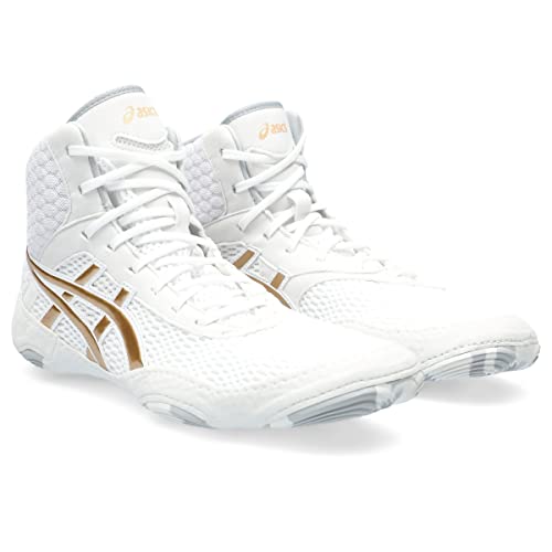 ASICS Women's MATBLAZER Wrestling Shoes, 12, White/Champagne2