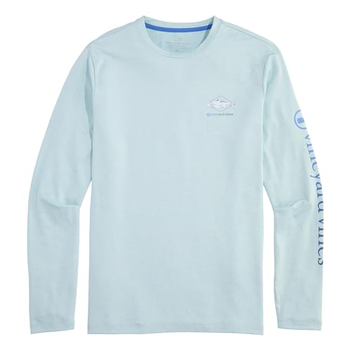 vineyard vines Men's Long-Sleeve Painted Bonefish Harbor Performance Tee2