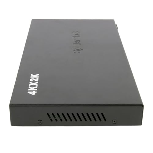 Divisor HDMI2.0 de 8 puertos 1 entrada y 8 salidas HDMI2.0 distribuidor de vídeo para múltiples pantallas y transmisiones, múltiples pantallas