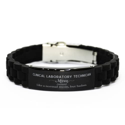 to Badass Clinical Laboratory Technician Mom for Badass Clinical Laboratory Technician Mom Glidelock Bracelet Personalized Gifts from Daughter Son,Clinical Laboratory Technician Mom