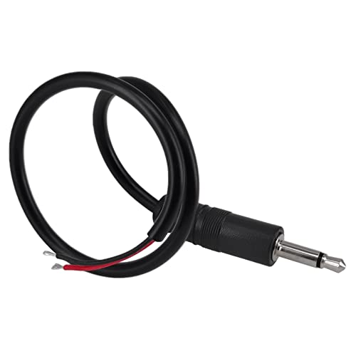3.5Mm Ends To Bare Wire Cable, Yeebline 3-Pack 0.6Ft 0.2M Replacement 3.5Mm Male Plug To Bare Wire Open End Ts 2 Pole Mono 1/8" 3.5Mm Plug Jack Connector Adapter Audio Cord Repair (Black, 3.5Mm Male) #TOP4