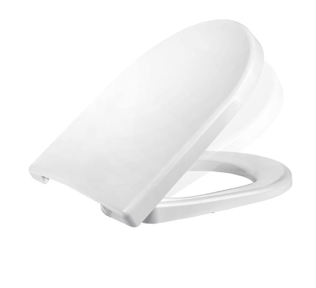 RAMM Deska sedesowa kompatybilna z V&B O-Novo, deska sedesowa wykonana z antybakteryjnego tworzywa Duroplast, SoftClose, Biała