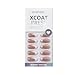 BTArtbox Press On Nails Almond - Medium Cat Eye French Tip Nails with Glue for Daily Nail Art, Fake Nail Extensions In 15 Sizes - 30 Nail Kit, Liquid Radiance