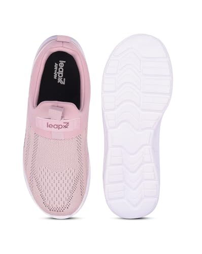 Image of Liberty LEAP7X BOSTER-L2E Sports Shoes for Women with Knitted Upper | EVA Sole, Slip-on Style| Memory Foam Insole | Comfortable Footbed | Walking, Gym & Outdoor Wear