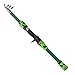 Violiica Telescopic Fishing Rod and Reel for Combo Set with Lure Accessories for Beginners and Experienced Anglers, FRP Material