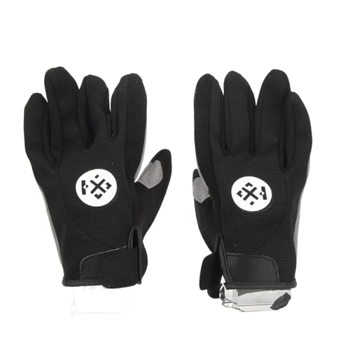 Omquot Guantes de ciclismo con dedos completos, cómodos amortiguadores, guantes de protección solar para deportes de verano para hombres y mujeres (negro #84)