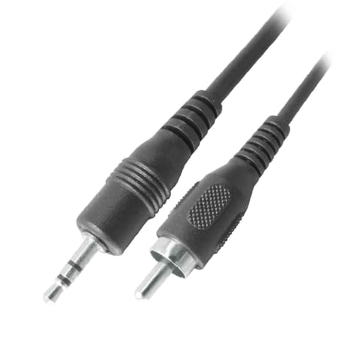 Image of MX RCA Cable AUX to RCA Y Splitter Cable To 2 Rca Stereo Audio Cable PERENT For Amplifier (2.5 mm Male to RCA Male Cable, 1.5M), Black