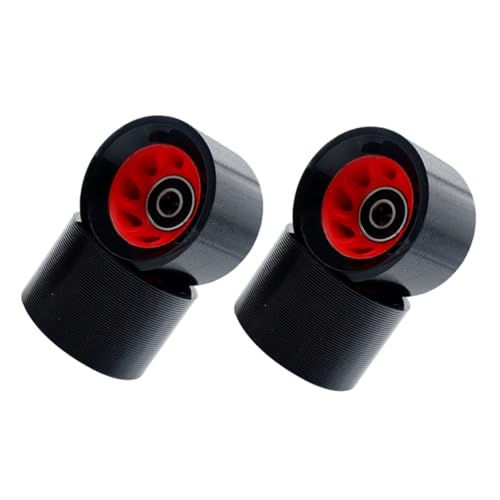 Milisten 1Set Double Row Roller Skates Wheels PU Material Suitable for Artistic Recreational Skating Eye Catching Design for Night Use Roller Wheel