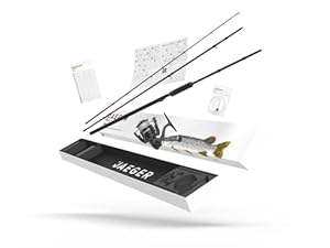 ​JAEGER Pike GO KIT 2 – Hecht Angelset mit Rute, Rolle, Ködern & Schnur – Ready-to-Go Komplettset für Anfänger & Profis
