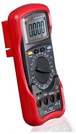 UT51 Digital Multimeters DC AC Voltage Current Resistance Meter Tester LCD Backlight - RED