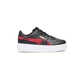 PUMA Shoes Carina Mid Sneaker, 13.5 US Unisex Little Kid, Black Gold