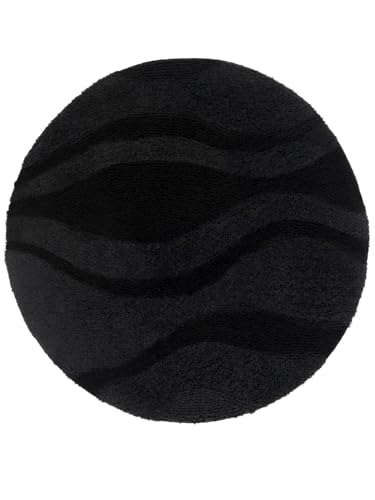RugVista Breeze, Badematte, Moderne Teppiche, Ø 70 cm, Rund, Mittlerer...