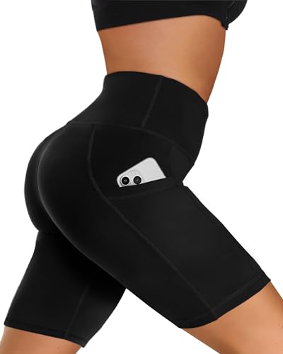 GAYHAY Biker Shorts Women with Pockets - 3"/5"/8" High Waisted