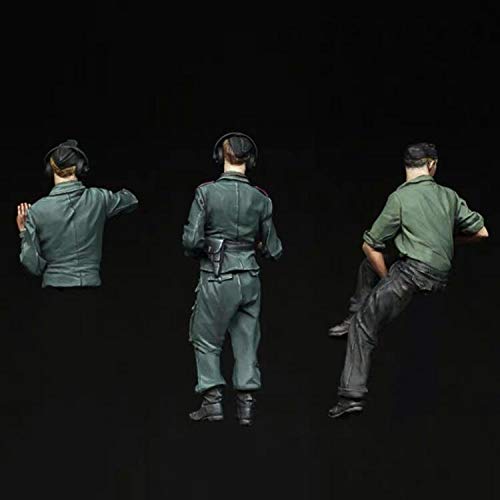 Kit de figuras de resina 1:35 3 figuras sin pintar miniatura 2