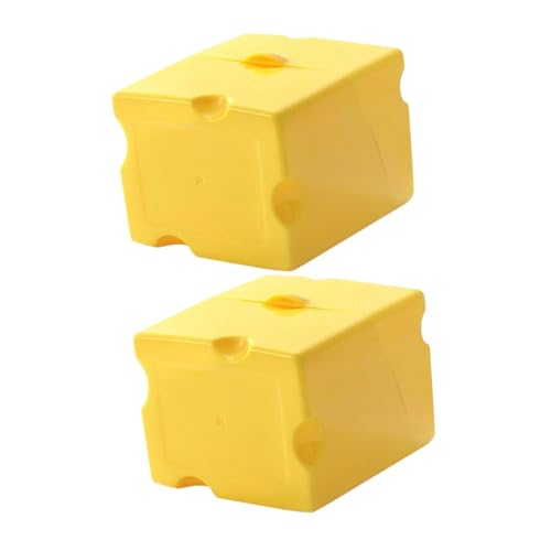 DECORNIJIA 2個 スライスチーズ保存容器 密閉蓋付き 食品衛生対応 キッチン整理用 チーズフレッシュキーパー