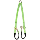 Racewill V-Bridle Strap 2' x 4' w/Snap Hooks/Cordura Sleeve and Axle Strap, D Ring Middle, 4700 lbs Capacity Heavy-Duty Tow Straps for UTV ATV Truck Car Tractor SUV