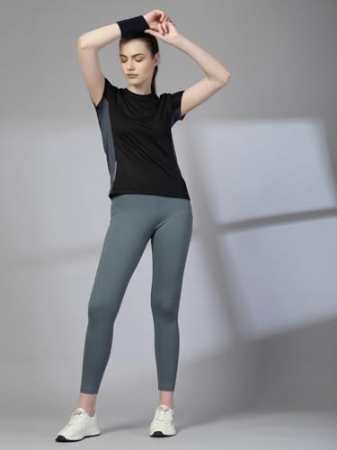 Image of CHKOKKO Gym Tshirt for Women Workout Dry Fit t Shirt Sports Tshirt Lightweight Round Neck Breathable Half Sleeve Activewear Mesh Running Yoga Tops for Woman