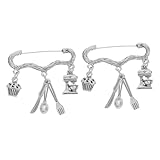 Broche : la broche est un accessoire délicat avec un design unique sur le thème de la pâtisserie, parfait pour les collectionneurs et les amateurs de pâtisserie, broche de boulanger