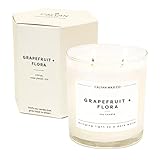Calyan Wax Scented Candle, Grapefruit & Floral Candle for The Home Scented with Scented with Citrus,