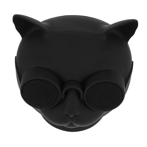 Toddmomy Altavoz Portátil con Diseño de Cabeza de Gato Mini Bafle Recargable USB para Exteriores Sonido Potente y Conexión Rápida para Fiestas Camping y Viajes