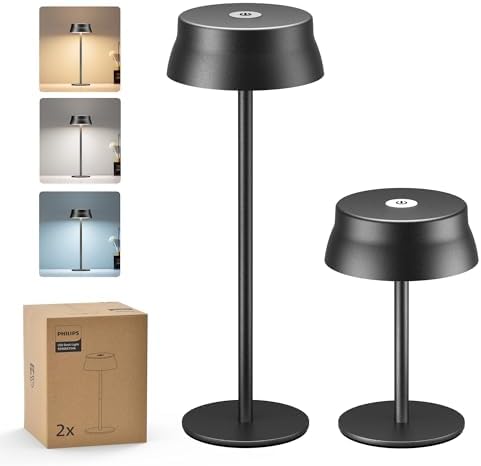 Philips Lampe de Table Sans Fil, Bureau LED Portable pour Extérie...