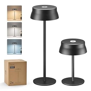 Lampe de Table LED Sans Fil Rechargeable 2-en-1, Contrôle Tactile Philips