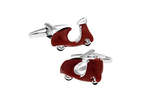 ROMQUEEN Gemelos de Toro Gemelos Hombre Playstation,Vehículo eléctrico,Plata & Rojo