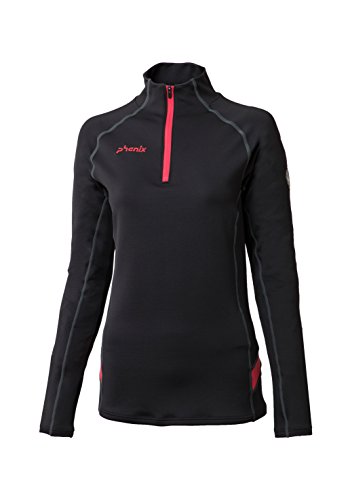 Alta funzionale Midlayer Phenix Donna Santa Rosa 1/2 Zip Thermal Top, Donna, Santa Rose 1/2 Zip, Black, L