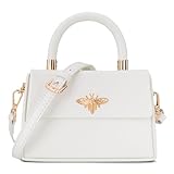 Milan Chiva Mini Purse Small Top-Handle Handbags for Women Bee Purse MC-399WT