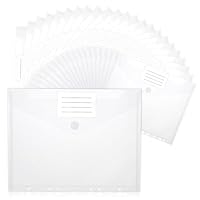 5/10pcs A4 Pastello Documenti Portafoglio Plastica Popper Borchie File - Foto 14