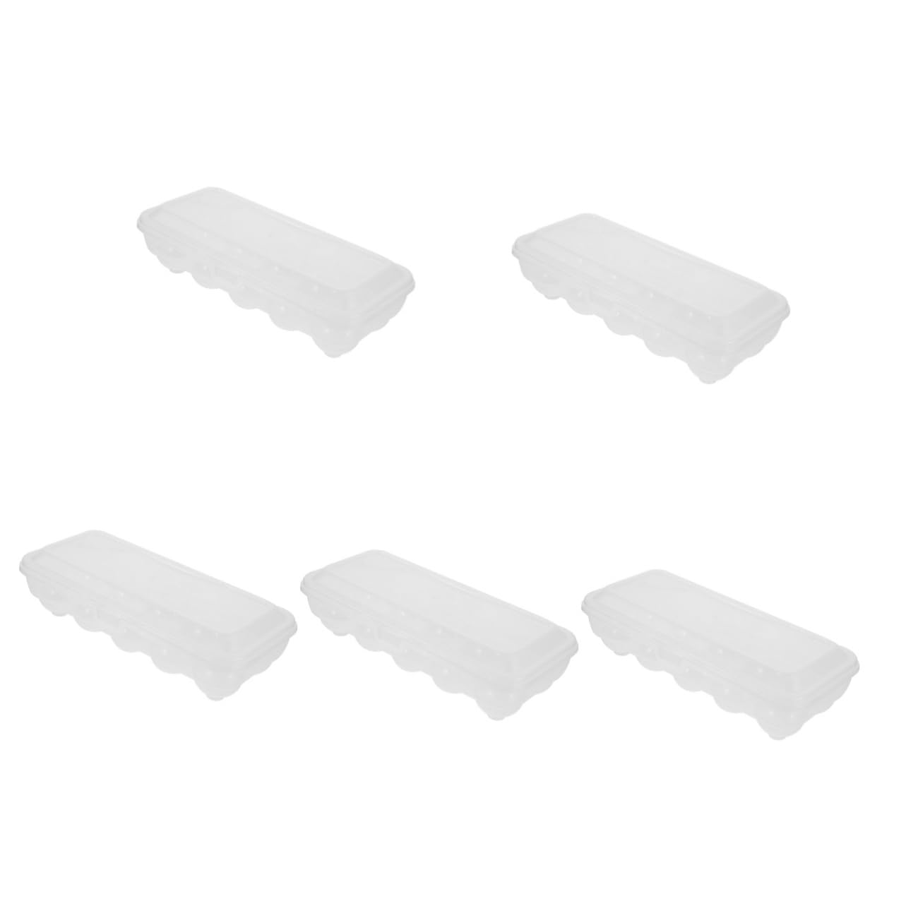 Contenedor de almacenamiento PRETYZOOM de 5 piezas para proteger huevos en la nevera