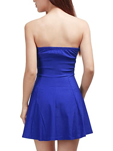 Image of Allegra K Women's Sexy Strapless Party Dress Sweetheart Neck Sleeveless Mini Tube Top Dresses