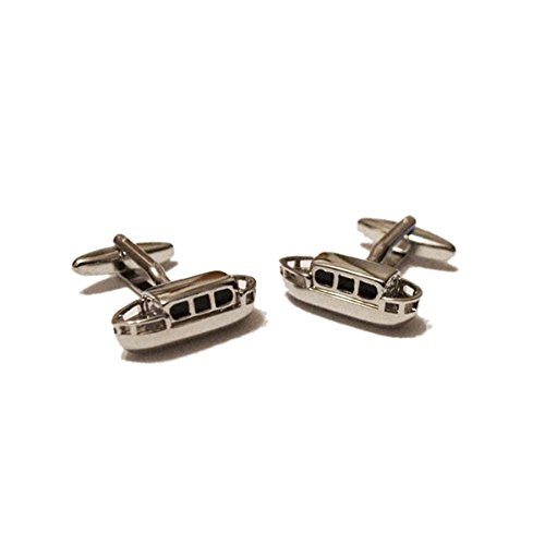 Mancuernillas para hombre RGT con baño de rodio miniatura 1
