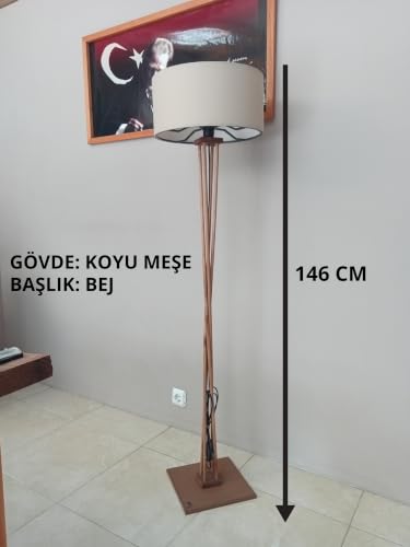 Ahşap Lambader-Koyu Meşe Bej Başlık