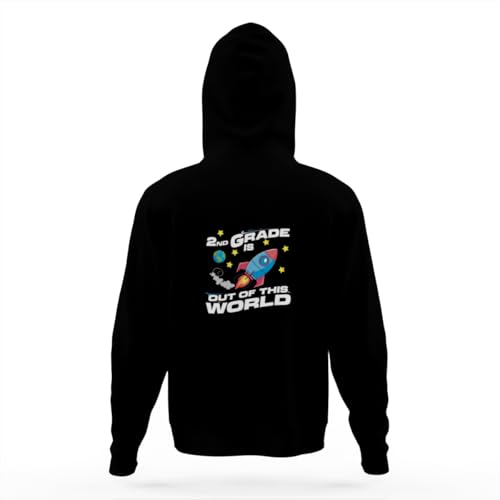 2nd Grade is Out Of This World Second Grade Hoodies for Teen Girls Boys Lightweight Kangaroo Pocket Sweatshirt4