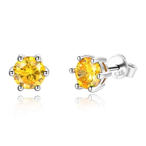 LSLYTQ Earrings Women's 925 Jewelry Stud Earrings With Aaaa Zircon Crystal Party Anniversary Birthday Gifts For Women