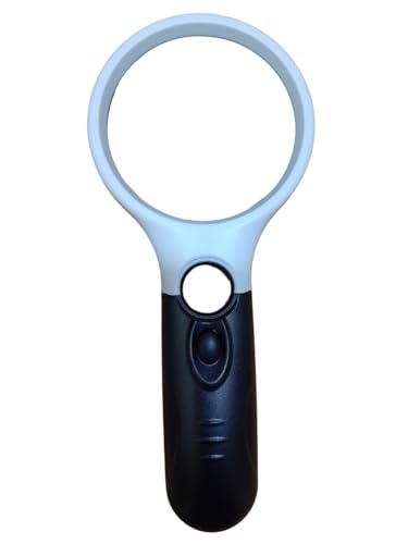 Image of JGG 3X75 MM HD LED Magnifying Glass Black and White