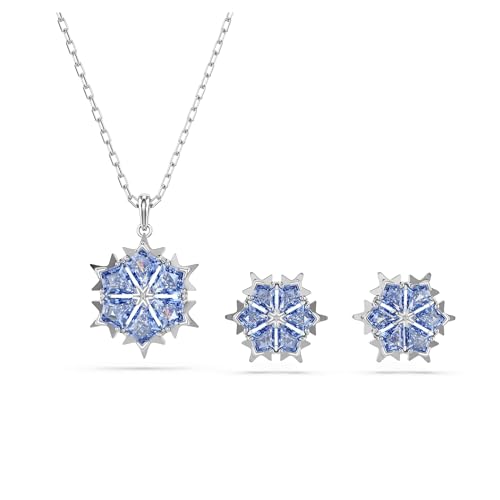 Swarovski Magic set Snowflake Blue Rhodium finish