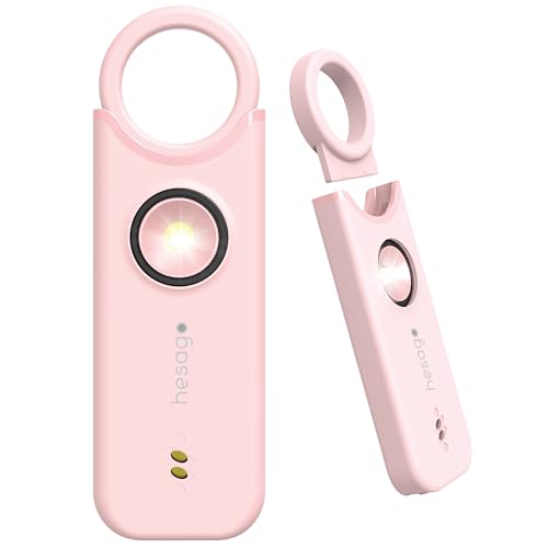 SnapSiren: Alarma Personal de Seguridad para Mujer y Hombre - Dispositivo de Defensa Portátil - Sirena de 135 dB y Luz Estroboscópica - Control Apertura Puertas - Alarma Batería Baja (Negro)